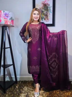 Copper Gold Stone Party Dress DL