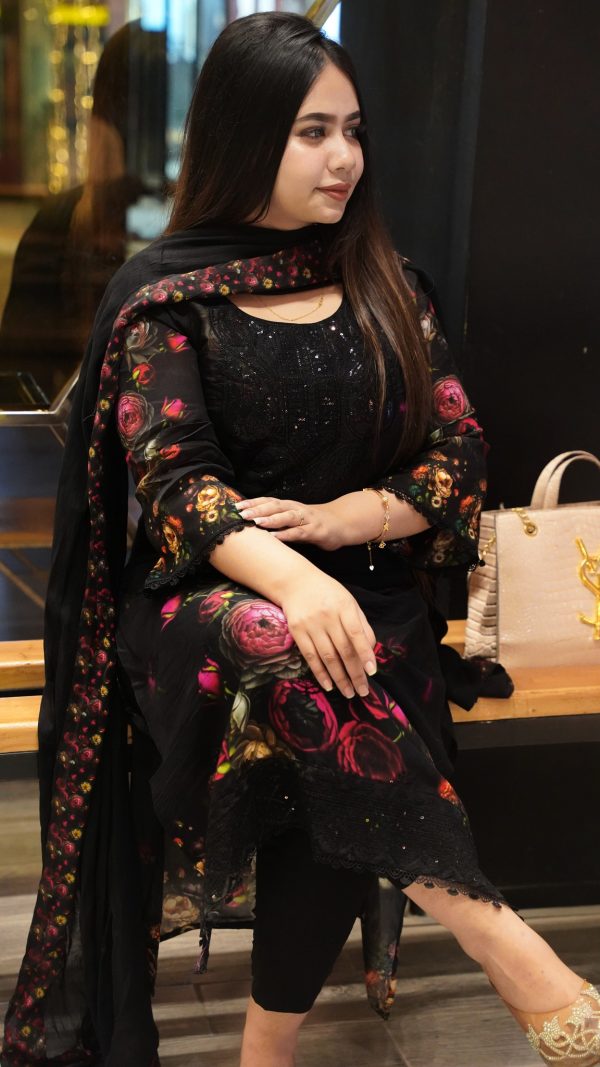 Royal Black Party Wear  Dresses - Image 6