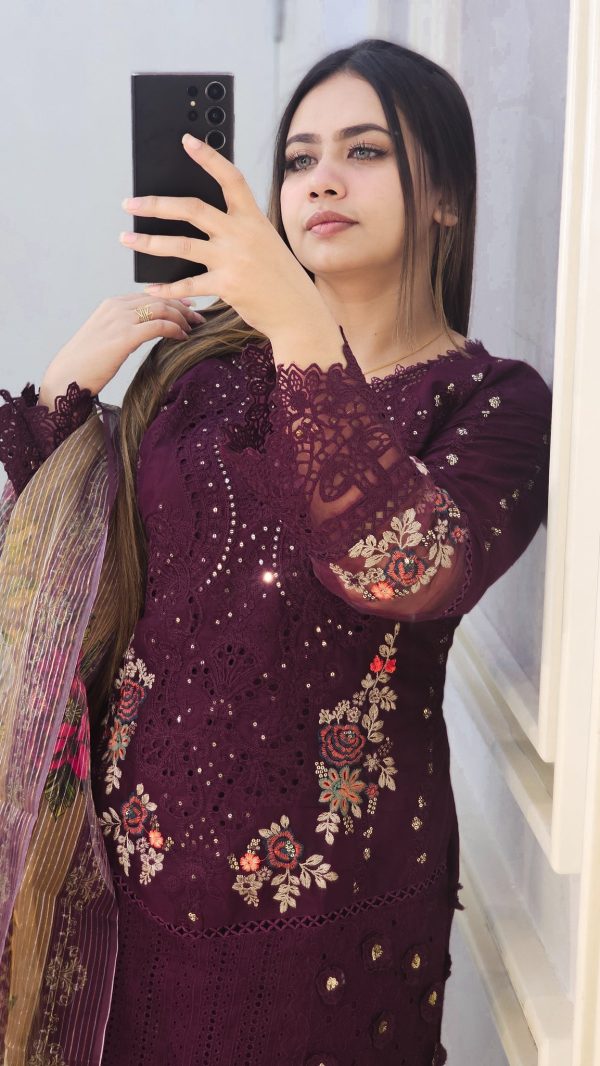 Elegant Embroidered Dress ✨ - Image 4