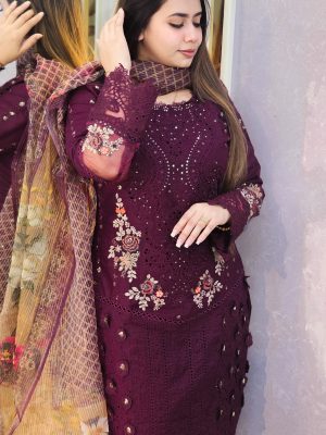 Elegant Embroidered Dress ✨