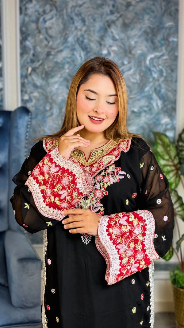 Pakistani Inspired Ethnic Party Dress - Image 7
