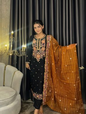 Black Bloom Embroidery Collection