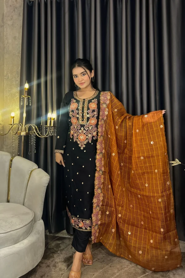 Black Bloom Embroidery Collection - Image 2