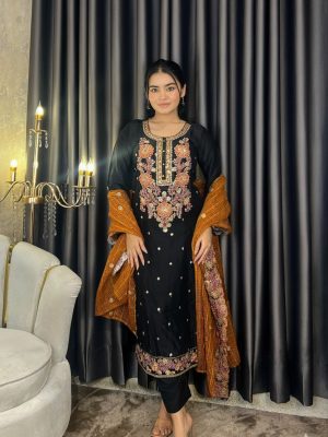 Black Bloom Embroidery Collection