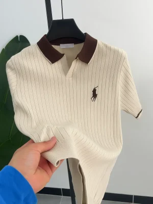 Premium Ribbed Polo Shirt – Export Quality