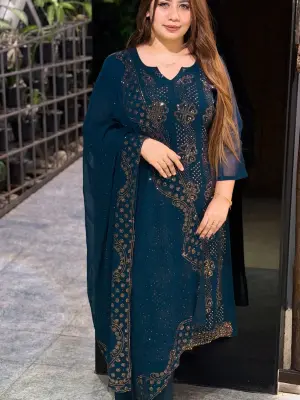 Real Malaysian crystal stone dress