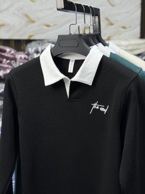 The End Collar Sweatshirt – Black