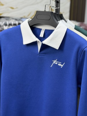 The End Collar Sweatshirt – Blue