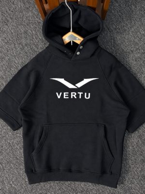 Half Sleeve Premium Hoodie - black